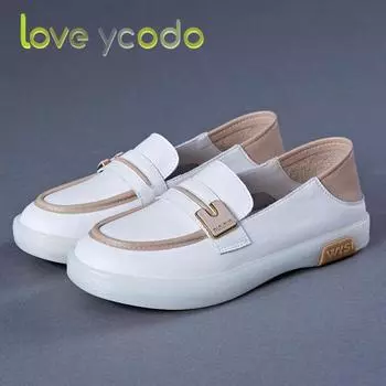 Женские весенние, летние и осенние сезонные туфли из натуральной кожи с низкой подошвой и мягкой подошвой, удобные кожаные туфли большого размера на плоской подошве в стиле ретро для девочек, студенческие туфли 42