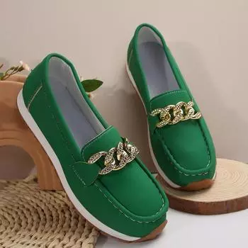 Женские весенние новые классические однотонные мокасины на толстой подошве, удобные женские уличные туфли с закрытым носком, спортивная обувь для ходьбы 36