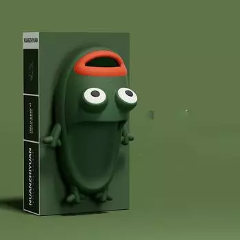 Женские весенние тапочки большого размера с плоской подошвой для дома, летние повседневные тапочки с рисунком лягушки-монстра, нескользящие уличные тапочки 36-45 36-37 зелёный