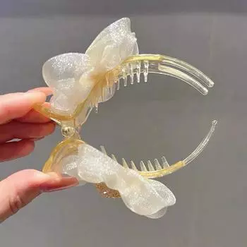 Женские винтажные цветы крестообразные зажимы элегантные заколки для волос аксессуары для волос для девочек шампанского