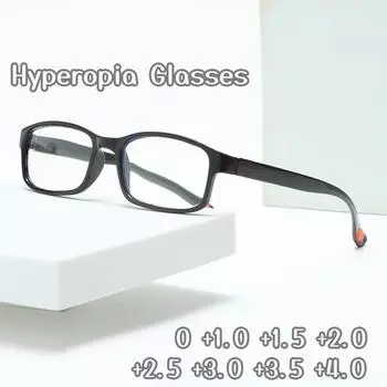 Женские винтажные очки для пресбиопии в полной оправе, черные пластиковые очки для чтения в стиле ретро TR90, блокирующие синий свет, очки для дальнозоркости