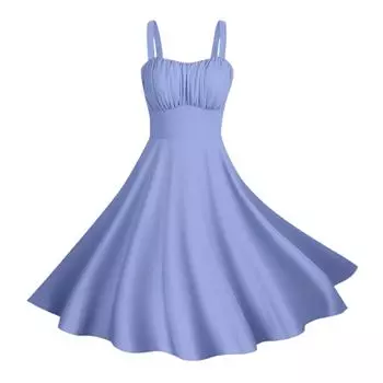 Женские винтажные платья без рукавов, плиссированные, в стиле пэчворк, милые, с А-силуэтом подола, однотонные XXL