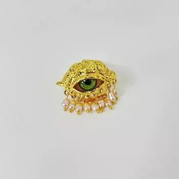 Женские винтажные серьги-глазки, преувеличенные модные серьги в стиле барокко, ювелирные изделия с имитацией жемчуга, нежные ювелирные изделия с кисточками ring