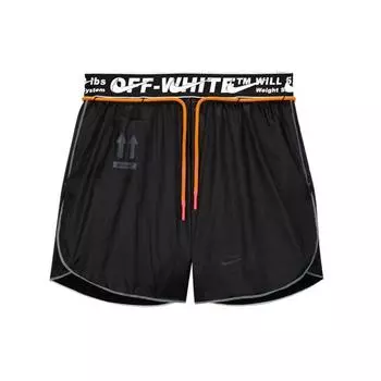 Женские винтажные спортивные шорты Nike x OFF-WHITE, черные BV8051-010 XS