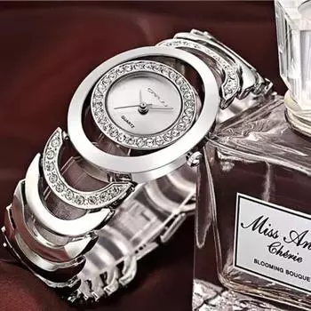 Женские водонепроницаемые роскошные кварцевые часы, креативные часы с бриллиантами, праздничный подарок, женские изысканные подарочные часы золотой