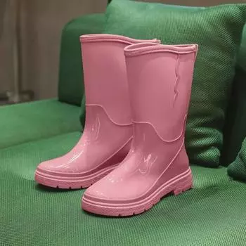 Женские водонепроницаемые высокие резиновые сапоги: Стильный, нескользящий, удобный, износостойкий — идеально подходит для кемпинга и использования на кухне. 37