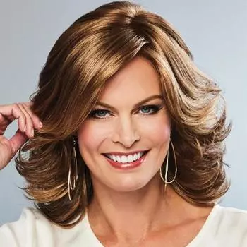 Женские волнистые волосы длиной до плеч, золотисто-коричневые, светлые, синтетические волнистые парики с челкой, термостойкое волокно для повседневного косплея, Лолита золотисто-коричневый