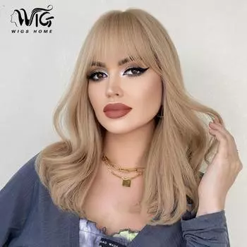 Женские волосы 45 см, искусственные волосы, длинные вьющиеся волосы, длинные волосы, розовые волосы, сетка для волос, полный головной убор, натуральный и реалистичный парик 45cm 18inch золотой