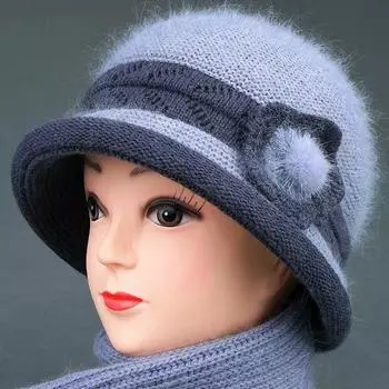 Женские вязаные шапки осень-зима теплая шапка 1 pc(only a hat) красный