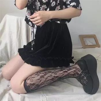 Женские выдолбленные носки в виде рыболовной сети, сексуальные чулки с подвязками, прозрачные носки, нижнее белье, костюмы, женский эротический комплект в перспективе One Size