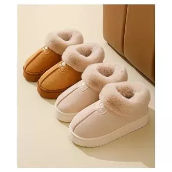 Женские высокие хлопковые туфли на толстой подошве 36-37 розовый