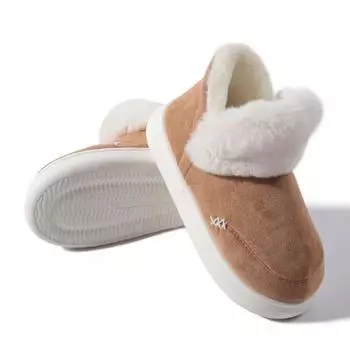 Женские высокие хлопковые туфли на толстой подошве 36/37 коричневый