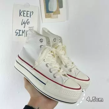 Женские высокие парусиновые туфли на толстой подошве. Женская вулканизированная обувь. Повседневная обувь. 39 оранжевый