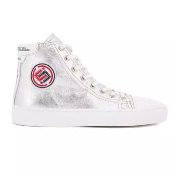 Женские высокие серебряные кроссовки ICECOOL SAINT TROPEZ 38 серебряный