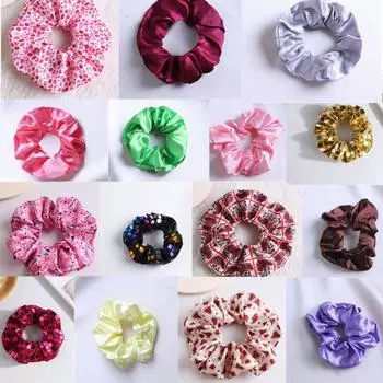 Женские высокоэластичные резинки для волос с толстым кишечником, аксессуары для волос для девочек, украшения для волос на День святого Валентина из серии Color Ding