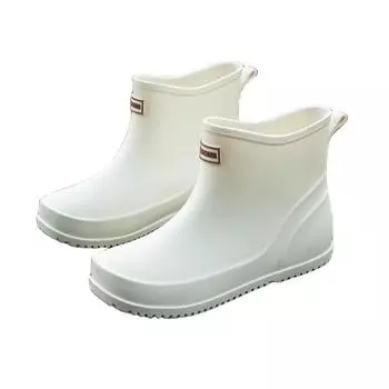 Женские высококачественные водонепроницаемые дышащие резиновые ботильоны для летнего и осеннего дождя с носком и ПВХ-стелькой для удобного положения 36
