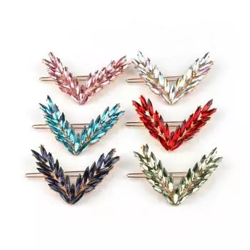 Женские заколки для волос со стразами и кристаллами, свадебные украшения для волос, аксессуары