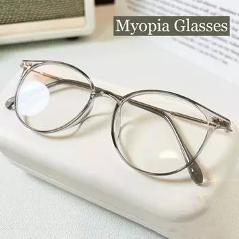 Женские законченные минусовые очки с диоптриями, роскошные мужские компьютерные очки для близорукости, унисекс, оптические очки для близорукости, от 0 до -4,0 -4.0