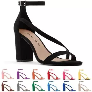 Женские замшевые босоножки на низком каблуке-лодочке на массивном каблуке 35 розовый