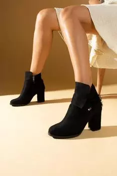 Женские замшевые ботинки Stone с удобной подошвой на молнии B01-50-23Замша