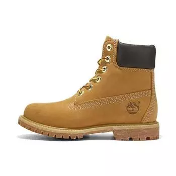 Женские замшевые теплые прочные короткие ботинки Timberland Premium Series, желтые 10361M 38.5