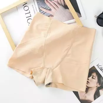 Женские защитные брюки для подтягивания живота. Женское нижнее белье из чистого хлопка с высокой талией без пятен. M чёрный