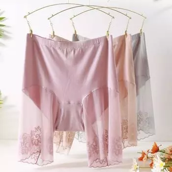 Женские защитные брюки, высокая эластичность, однотонные, бесшовные, кружевные, в стиле пэчворк, с высокой талией, с контролем живота, быстросохнущие мини M телесный