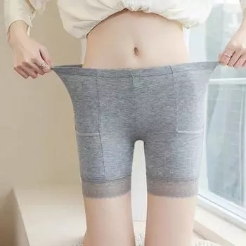 Женские защитные брюки, высокоэластичные, однотонные, бесшовные, кружевные, с защитой от воздействия окружающей среды, с высокой талией, облегающие, быстросохнущие, мини-юбка, внутренние шорты, шорты для йоги L