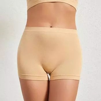 Женские защитные брюки, высокоэластичные, однотонные, из ледяного шелка, бесшовные, с защитой от воздействия окружающей среды, с высокой талией, быстросохнущие, мини-юбка, внутренние шорты, шорты для йоги, нижнее белье XL белый