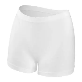 Женские защитные брюки высокой эластичности, однотонные, из ледяного шелка, бесшовные, с защитой от воздействия высоких температур L белый