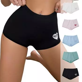 Женские защитные брюки, женские боксеры, хлопковое спортивное нижнее белье, женские трусы большого размера, женские шорты-боксеры со средней посадкой, однотонные, студенческие шорты, трусики для девочек S(45KG-60KG) белый