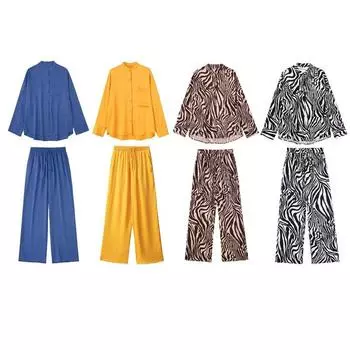 Женские зеленые длинные брюки, брюки в винтажном стиле, женские брюки High Street XS