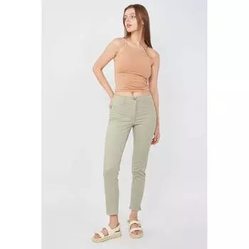 Женские зеленые облегающие джинсовые брюки, леггинсы