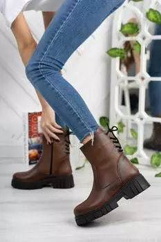 Женские зимние ботильоны в стиле милитари в стиле ретро, повседневные Нескользящие женские ботинки в британском стиле для рабочего костюма с высоким берцем