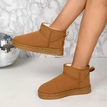 Женские зимние ботинки больших размеров с бархатной подкладкой 2024 года — теплые и универсальные в европейском/американском стиле 39 хаки