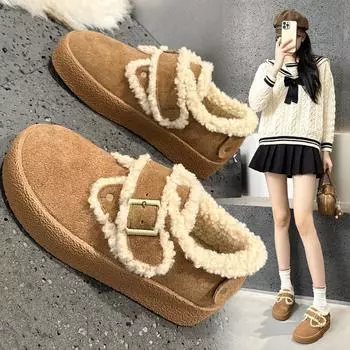 Женские зимние ботинки Bone Retro с флисовой подкладкой, новые зимние ботинки на платформе с хлопковой подкладкой, женская обувь 35 верблюд