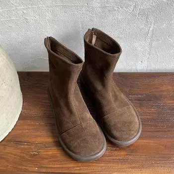 Женские зимние ботинки на плоской подошве, замшевые повседневные туфли на платформе, женские зимние брендовые трендовые кроссовки 2025 года, модные удобные ботинки Mujer 35 бежевый