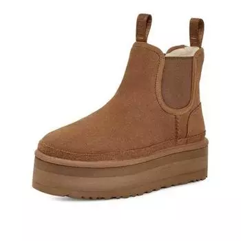 Женские зимние ботинки Plush Ankle Boots Chelsea Snow Boots Женская повседневная удобная теплая хлопковая обувь 35 чёрный