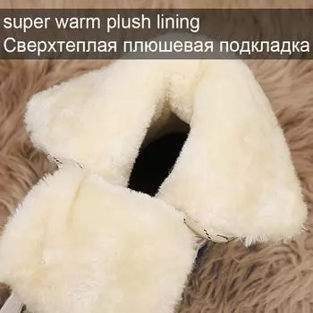 Женские зимние ботинки с водонепроницаемой шнуровкой до середины голени, уличные кроссовки для женщин, зимняя обувь Unixex, нескользящая резиновая подошва 36 чёрный