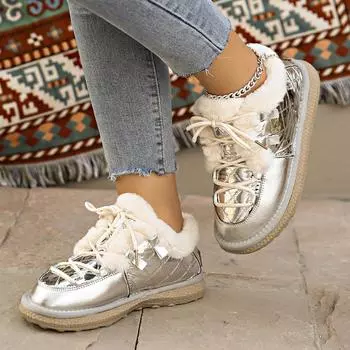 Женские зимние ботинки Tabi Silver Flat со шнурками, женские ботинки на шнуровке, новые в корейском стиле и по низкой цене, готические, Y2k 35