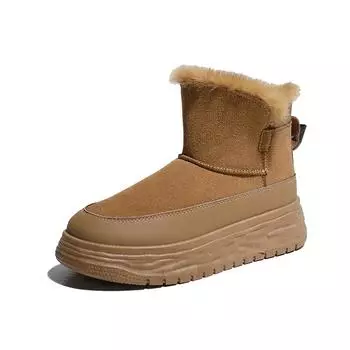 Женские зимние ботинки TUINANLE, простые, на толстой подошве, из хлопка, утолщенные, теплые ботинки 36 чёрный