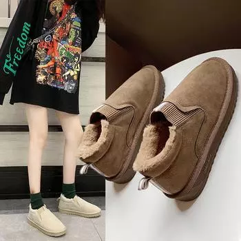 Женские зимние ботинки в уличном стиле, зимние ботинки серого цвета, повседневные короткие ботинки цвета хаки, теплые ботильоны с мехом, большие размеры 35-44 EU: 38 хаки