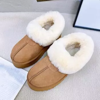 Женские зимние ботинки Зимняя обувь Плюс хлопковые слипоны Женские бархатные туфли Женская рабочая обувь Удобная для работы 35 верблюд