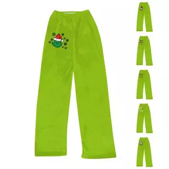 Женские зимние брюки, длинные брюки, принтованные брюки L армия зеленый