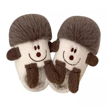 Женские зимние домашние домашние тапочки, мягкая удобная обувь, тапочки унисекс, парные тапочки 36-37 коричневый