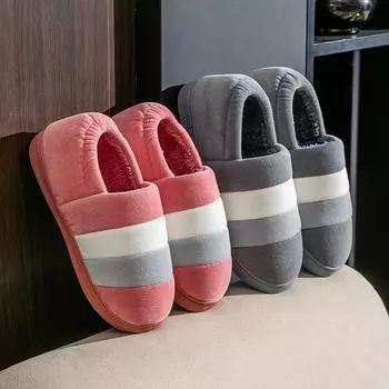 Женские зимние домашние тапочки Мягкая удобная обувь Тапочки унисекс Тапочки для пар Размер 36-49 36-37 красный