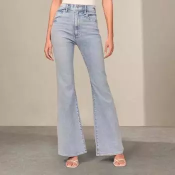 Женские зимние джинсы Yousheng, средняя талия, застежка-молния, большие размеры, облегающие карманы, прямые, широкие брюки, повседневная одежда, длинные брюки S темно-синий