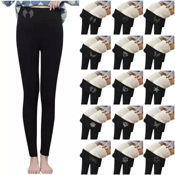 Женские зимние кашемировые брюки, теплые облегающие утолщенные флисовые брюки с надписью «Горячая дрель», узкие брюки L