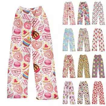 Женские зимние клетчатые брюки, длинные брюки, спортивные брюки L синий