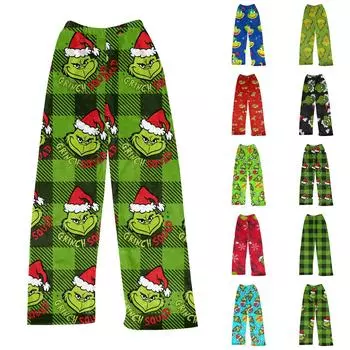 Женские зимние клетчатые брюки, длинные брюки, спортивные брюки L армия зеленый